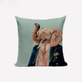 Axyaa Cute Animal Linen Cushion Cover 45*45cm for Child Sofa Home deco