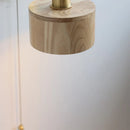 Axyaa Modern Ash Wood LED Wall Light with Pull Chain Switch