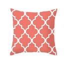 Axyaa Starfish Stripe Print Cushion Cover | Pink Coral Orange Home Decor Pillow Cover