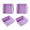 Silicone Square Cake Plate - Axyaa Non-Stick Brownie Pot with Anti-Slip Handle