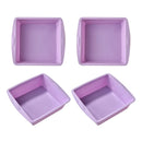Silicone Square Cake Plate - Axyaa Non-Stick Brownie Pot with Anti-Slip Handle
