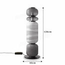 Axyaa Smoke White Glass LED Chandelier for Bedroom, Living Room, Study & Hotel