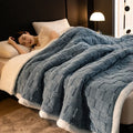 Axyaa Three-Layer Plush Blanket: Thick, Warm, & Versatile