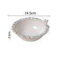 Axyaa Retro Relief Ceramic Tableware Plate Set