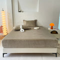 Axyaa Flannel Fitted Sheet, Soft Fleece Mattress Cover for Home & Hotel