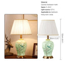 Axyaa Ceramic Table Lamp: Contemporary American Style for Living Room, Bedroom, or Hotel Decor