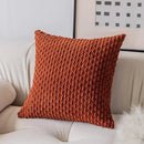 Boho Striped Corduroy Farmhouse Pillow Covers, Soft & Fluffy - Axyaa Brand