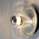 Axyaa Handblown Wave Glass Shade Wall Sconce for Home Decor Fixtures
