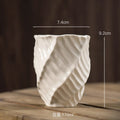 Axyaa Retro Ceramic Pleated Mug for Coffee and Milk Drinking