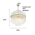 Axyaa Grand Hotel Crystal Pendant Light