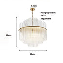 Axyaa Grand Hotel Crystal Pendant Light