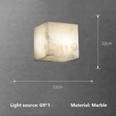 Axyaa Cube Marble Wall Lamp LED Sconce for Bedroom and Hallway