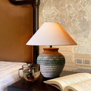 Axyaa Retro Ceramic Floor Lamp Jar Design LED Light Living Room Decor