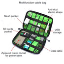 Axyaa Electronics Organizer Bag: USB Charger Power Bank Cable Case
