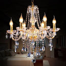 Axyaa Crystal LED Chandelier for Living and Dining Room Lighting