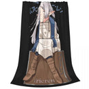 Axyaa Frieren Plush Blanket 150*125cm - Custom Throw Blanket for Sofa Bed, Lounge