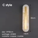 Axyaa Gold Marble Wall Sconce - Luxury Lighting Fixture for Living Room & Bedroom