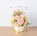 Ceramic Vase for Home Decor - Axyaa Desktop Ornament & Flower Pot
