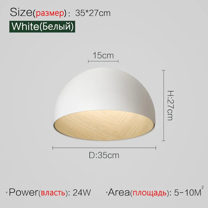 Axyaa Wood Grain Ceiling Study Lamp