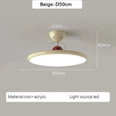 Axyaa Bauhaus Style LED Ceiling Light with Eye Protection Cream Finish