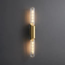 Axyaa Copper Wall Lamp Industrial Style Glass Strip Indoor Lighting