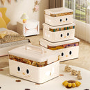 Axyaa Stackable Storage Box Organizer with Lid: Toys, Snacks, Books, Sundries Home Organization