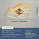 Axyaa Modern Dimmable Black/Gold LED Ceiling Light for Living Room, Bedroom, Study Room