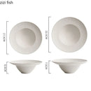 Axyaa Frosted Ceramic Soup Dessert Pasta Fruit Salad Molecular Cuisine Bowl