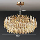 Axyaa Crystal Chandelier, Luxury Living Room Dining Room Ceiling Light