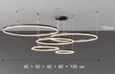 Axyaa LED Pendant Chandeliers for Modern Living Room and Dining Room Lighting