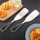 Axyaa Stainless Steel Steak Spatula with Anti-Scalding Handle BBQ Pizza Turner
