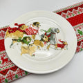 Axyaa Christmas Ceramic Cartoon Relief Plate - 8-inch Circular Decorative Tableware