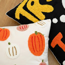 Axyaa Halloween Pumpkin Embroidered Cushion Cover - Home Decor Pillowcase