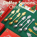 Axyaa Stainless Steel Coffee Spoons: Nordic Style Kitchen Tableware for Christmas & New Year