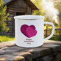 Axyaa Couple Bear Enamel Mug - Valentine's Coffee Cup Gift