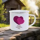 Axyaa Couple Bear Enamel Mug - Valentine's Coffee Cup Gift