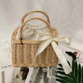 Handwoven Rattan Flower Basket by Axyaa - Versatile Storage & Décor Basket