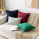 Axyaa Corduroy Patchwork Pillowcase - 45*45 Decorative Cushion Cover for Sofa, Living Room, Car