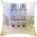 Axyaa French Landscape Pillowcase: Custom European-style Cushion Cover for Home Decor