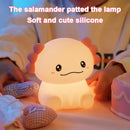Axyaa Pink Axolotl LED Night Light - Rechargeable Touch Lamp Cute Animal Bedside Gift
