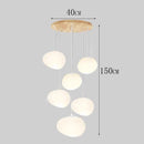 Axyaa Modern Indoor Pendant Chandelier LED Ceiling Light for Dining and Living Room