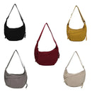Axyaa Canvas Dumpling Bag: Trendy Single Shoulder & Versatile, for Women's Daily Casual Style