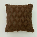 Axyaa Diamond Lattice Plush Cushion Cover: Soft, Stylish Sofa Decor Pillowcase