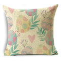 Axyaa Easter Pillowcase with Colored Eggs and Rabbit Print