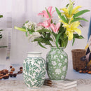 Axyaa Blue & White Porcelain Vases, Decorative Handicrafts, Ceramic Flower Vases, Entrance Hall Ornaments