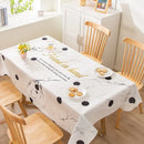 Axyaa Light Luxury Rectangular Tablecloth with Oil-Proof and Anti-Scalding Features