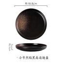 Axyaa Japanese Ceramic Plate Set for Breakfast, Steak, or Western Cuisine