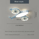 Axyaa Nordic Airplane Fan Light for Kids Room, Modern Ceiling Fixture