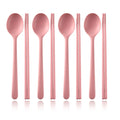 Axyaa Silicone Cutlery Set with Colorful Korean Chopsticks & Spoon
