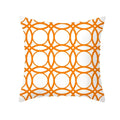 Axyaa Yellow Orange Abstract Geometry Print Pillow Cover 45x45cm